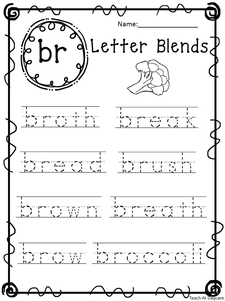 20 printable cursive blends trace the word made by teachers