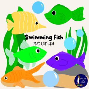 Swimming Fish Clip Art | Made By Teachers