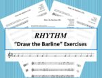 BUNDLE Music RHYTHM Draw the Barlines (1 -5) - Made By Teachers