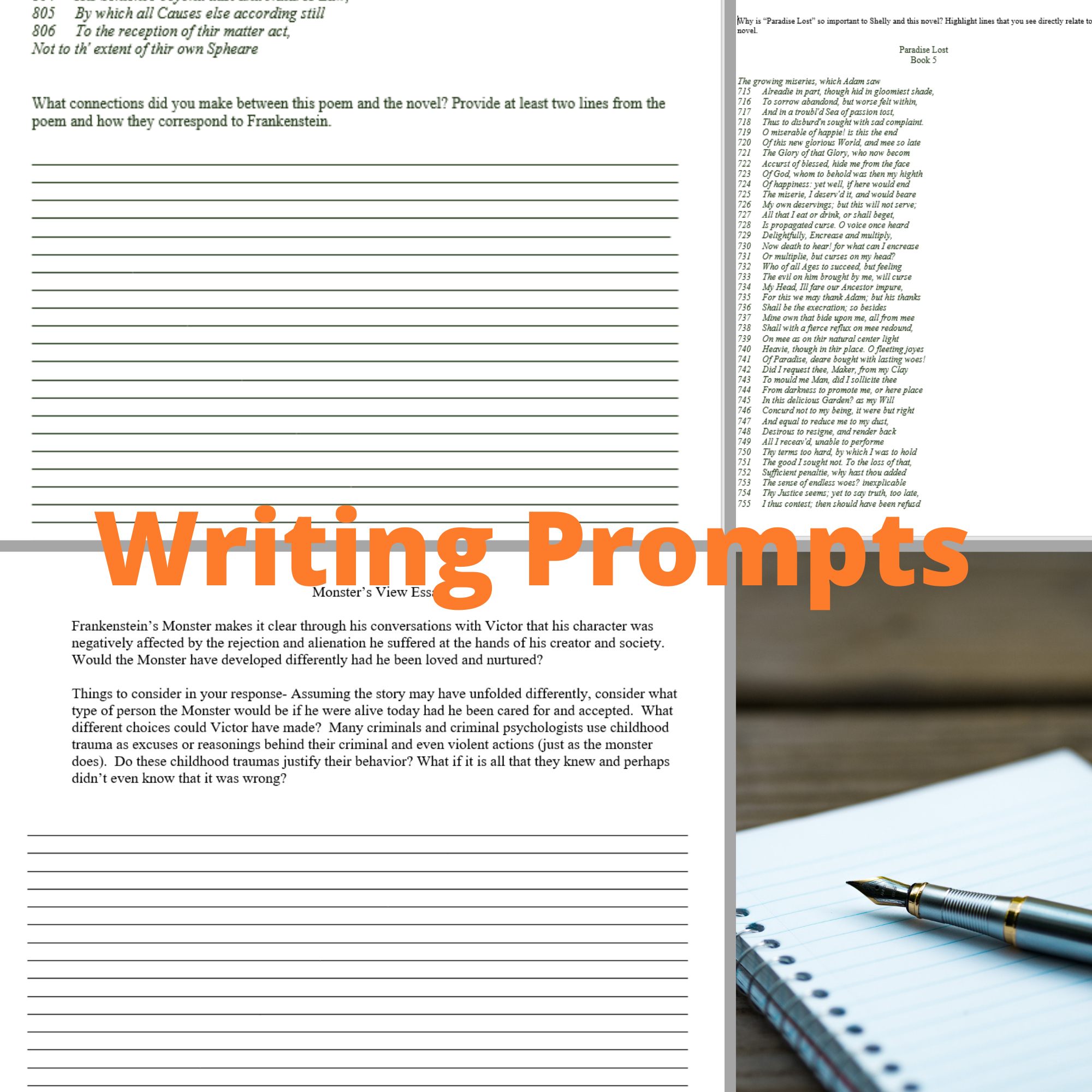 Frankenstein Unit Made By Teachers