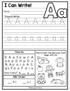 Kindergarten ABC Worksheets | Made By Teachers
