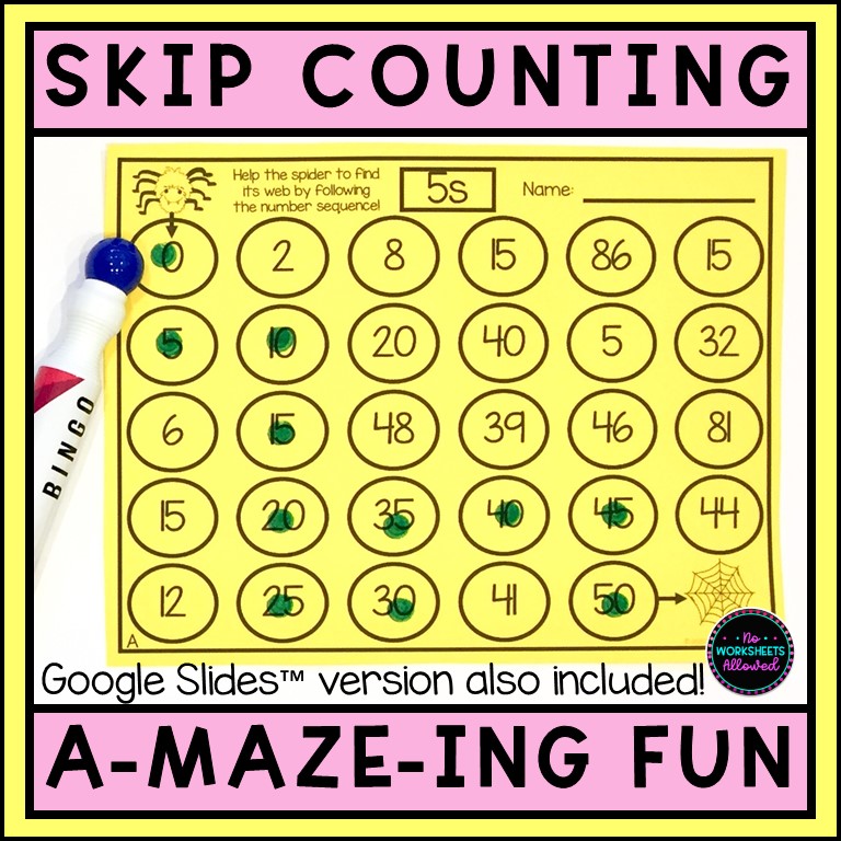 Skip Counting By 2 5 10 Cut Paste FREEBIE Made By Teachers