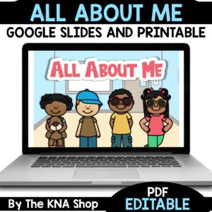 All About Me Back To School Printable PDF and Slides