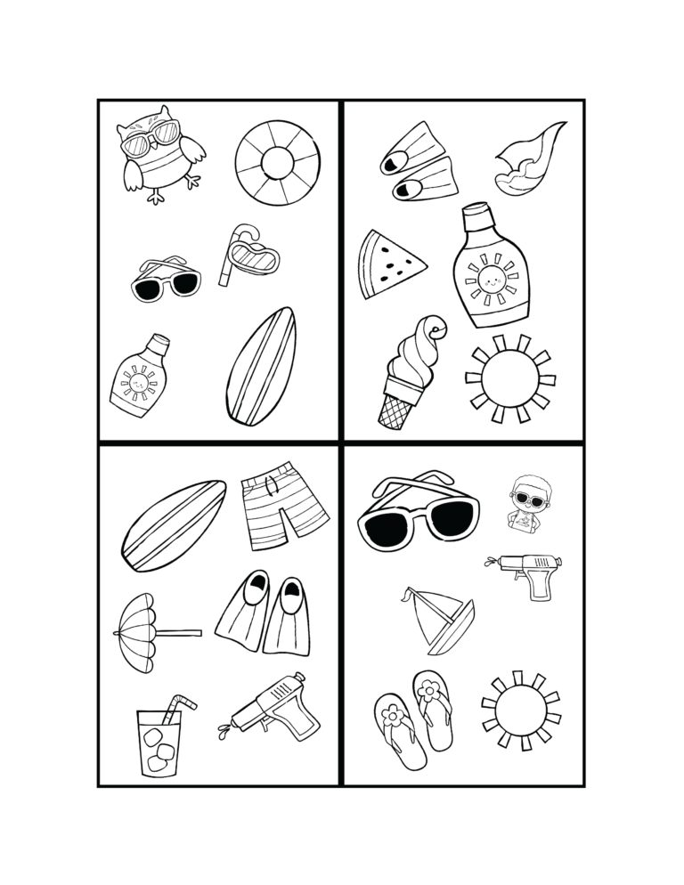 Summer Find it Fast Card Game Made By Teachers