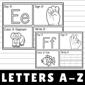 ASL Alphabet Worksheets Preschool | Made By Teachers