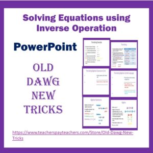 solving equations using inverse operation bundle made by teachers