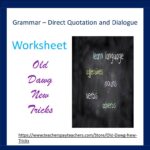 Direct Quotation and Dialogue Worksheet | Made By Teachers