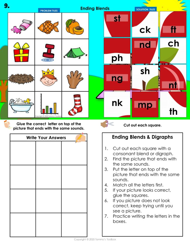 Phonics Secret Picture Puzzles Digital and Print | Made By Teachers