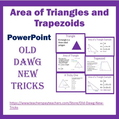 Area of Triangles and Trapezoids Bundle Made By Teachers