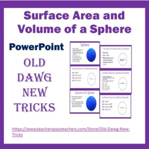 Surface Area and Volume of a Sphere PowerPoint