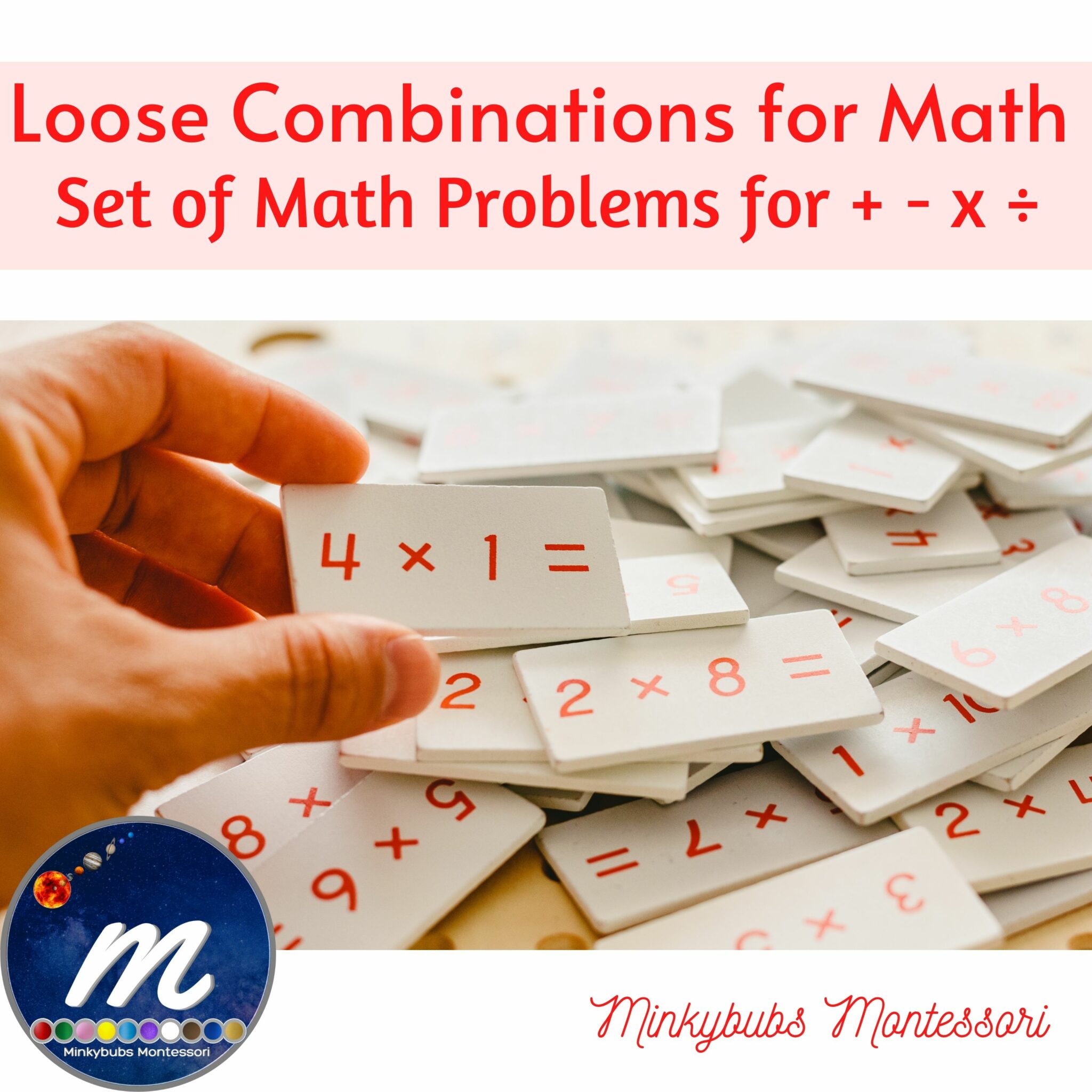 Math Loose Combinations 4 Operations Montessori Made By Teachers