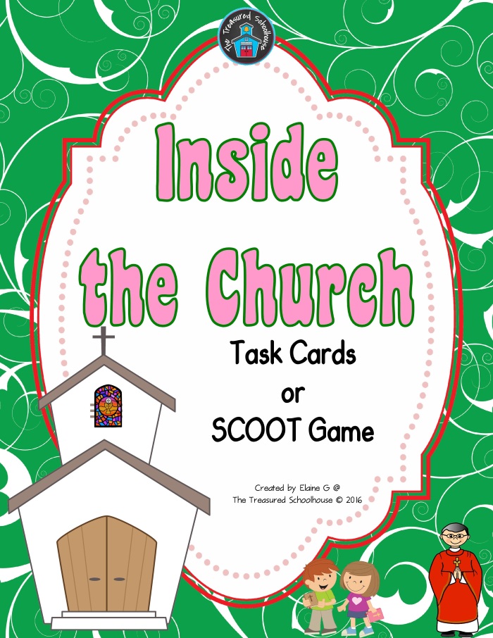 Inside the Church Task Cards or SCOOT Game