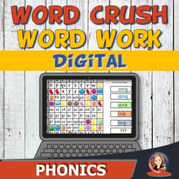 Digital Phonics Word Work Game - Word Families