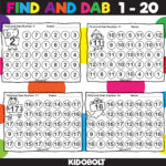 Dab a Dot Number Activity Worksheets 1 to 20 - Made By Teachers