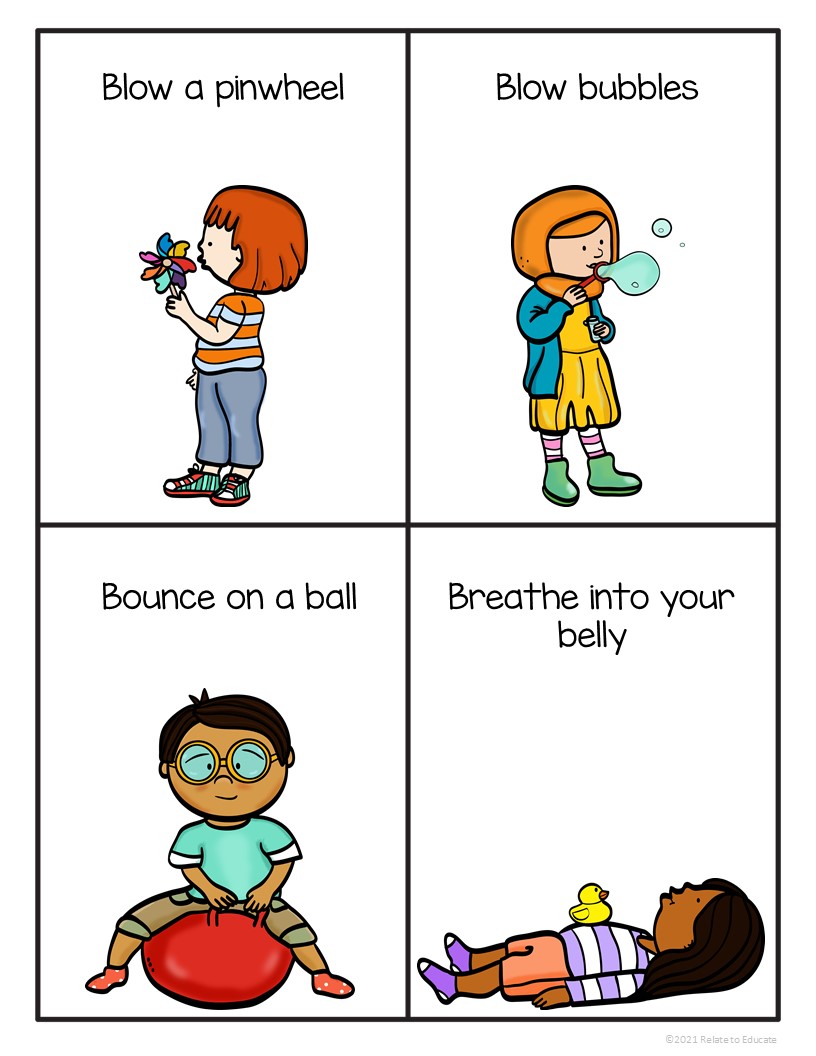 Calm Down Techniques & Strategies Printable Cards - Made By Teachers