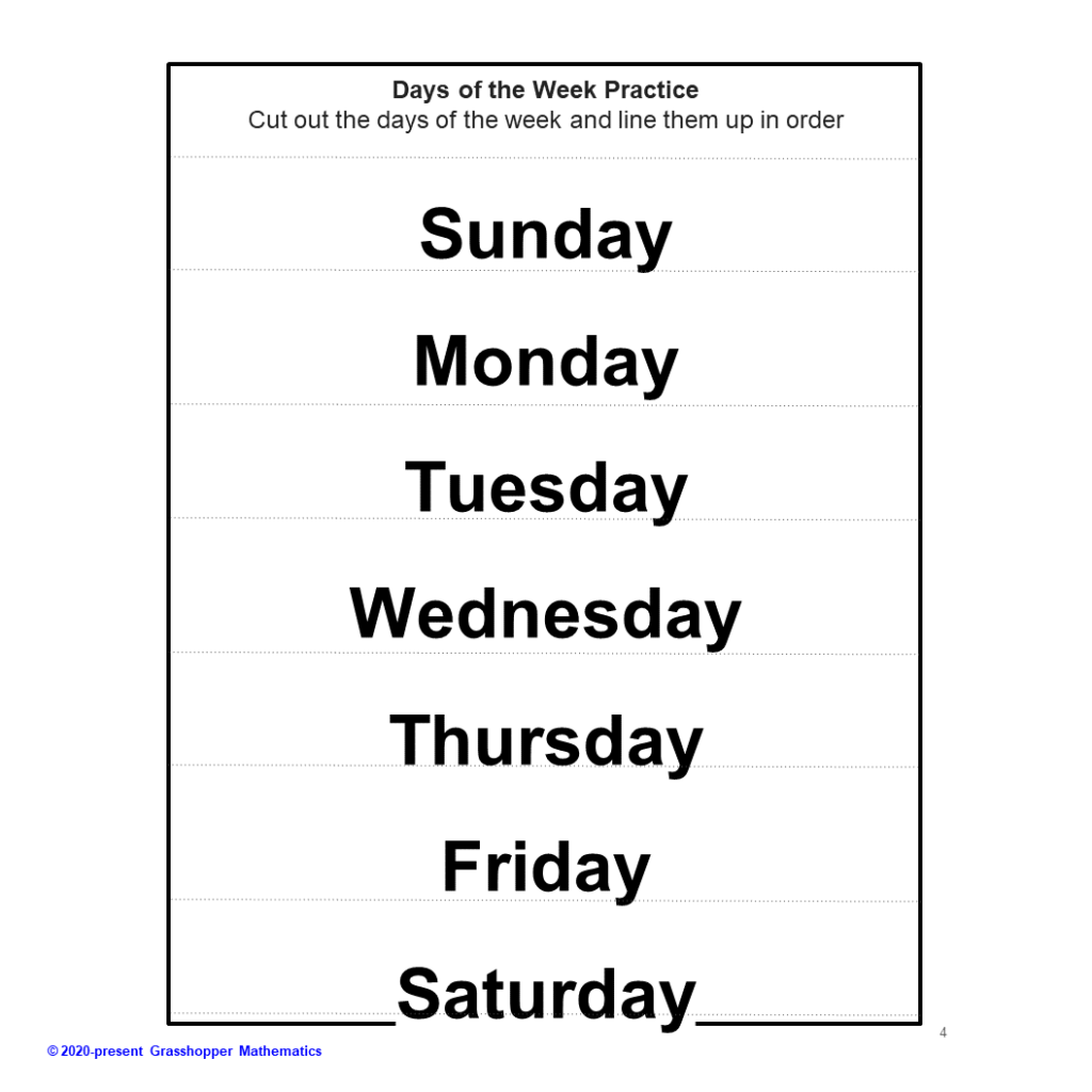 Days of the Week and Months of the Year Pre-K - Made By Teachers