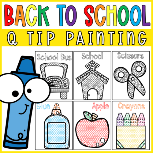 Q Tip Painting Fine Motor Activities Back to School - Made By Teachers