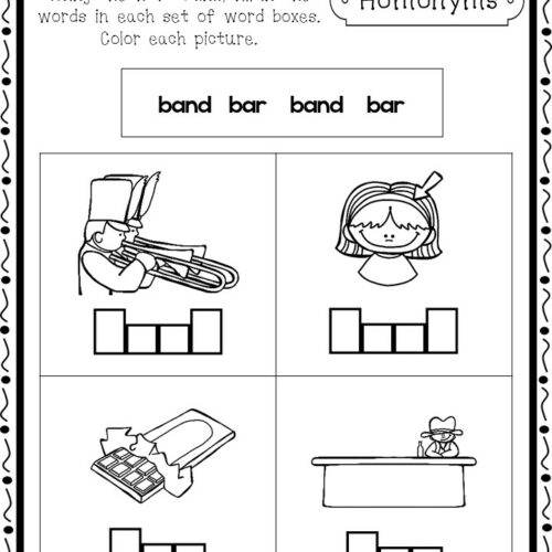 10 homonyms and homophones box write worksheets made by teachers