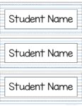 Grey Elephant Editable Printable Name Tags 3.5x3.5 | Made By Teachers