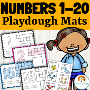 Playdough Number Mats | Playdough Numbers 1-20