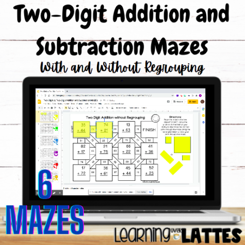 Addition and Subtraction Mazes- DIGITAL | Made By Teachers