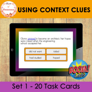 Using Context Clues Boom Cards™ Set 1