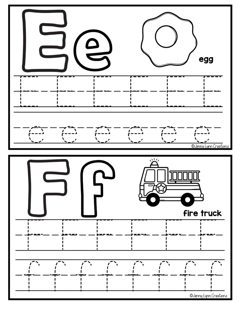abc tracing cards made by teachers