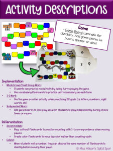 Back to School Thematic Unit for Special Education - Made By Teachers
