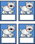 Polar Bear Cut Outs - Name Labels - Name Tags - Made By Teachers