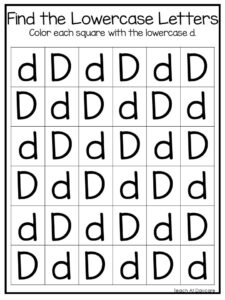26 Find the Lowercase Letters Worksheets. Preschoo - Made By Teachers