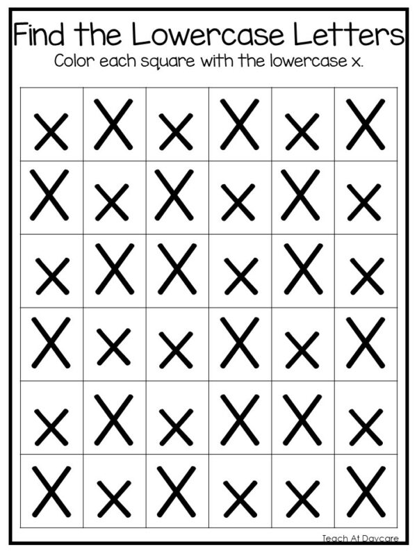 26 Find the Lowercase Letters Worksheets. Preschoo - Made By Teachers
