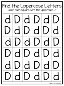 26 Find the Uppercase Letters Worksheets. Preschoo - Made By Teachers