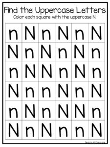 26 find the uppercase letters worksheets preschoo made by teachers
