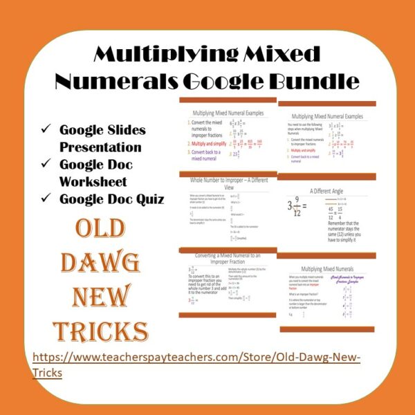 Multiplying Mixed Numerals Google Bundle | Made By Teachers