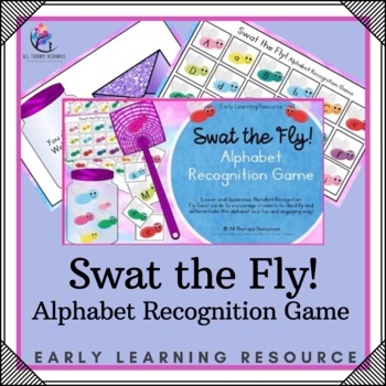 Printable Alphabet Recognition Game - Swat the Fly
