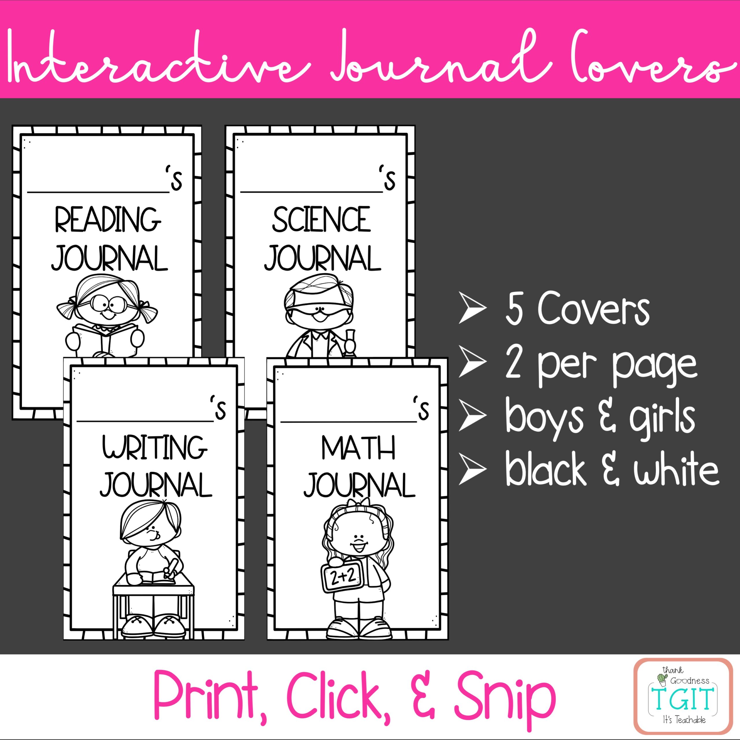 Interactive Science Notebook Cover Page