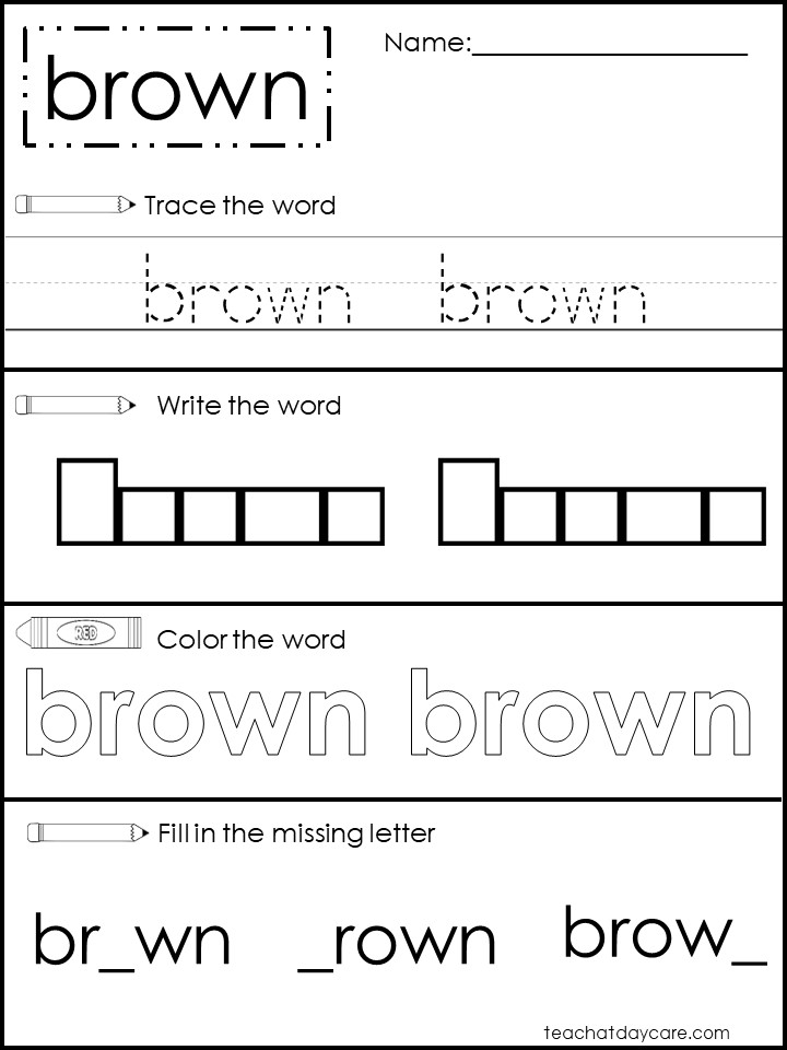 52 Printable Dolch Primer Word Work Worksheets. - Made By Teachers