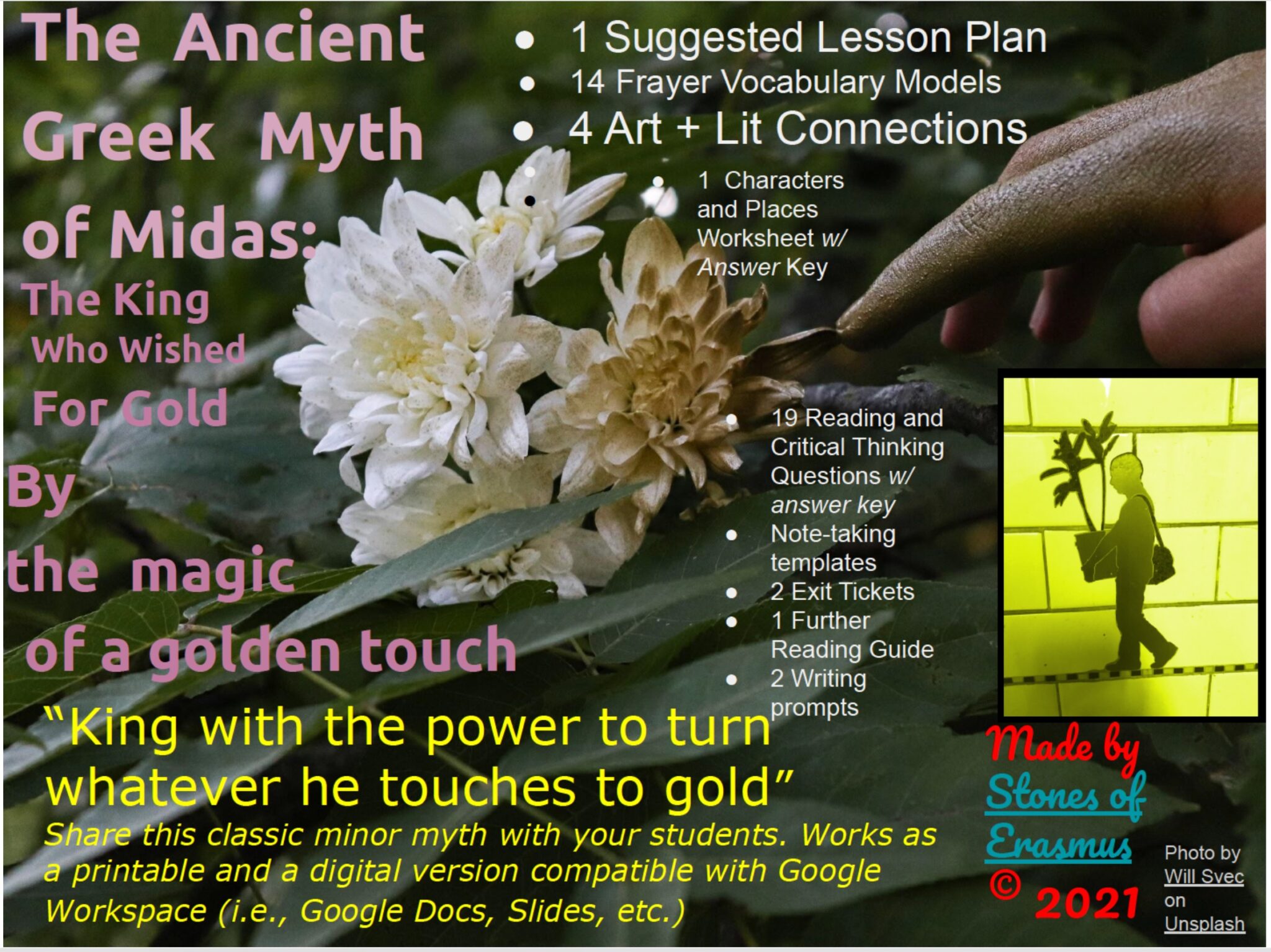 Mythology Series: Myth of King Midas (Grades 7-12) - Made By Teachers