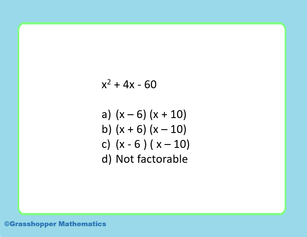 factoring trinomials worksheet a 1