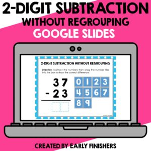 2 Digit Subtraction Math Worksheets Downloadable Teaching Resources