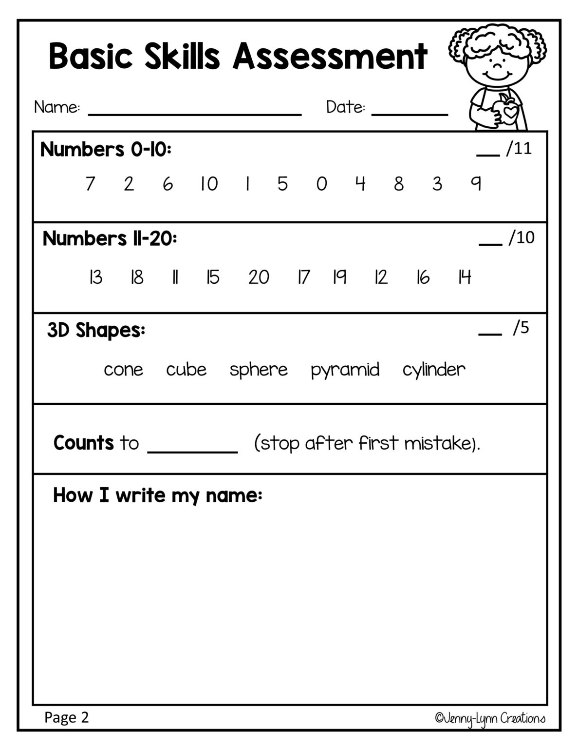 Basic Skills Assessment Made By Teachers