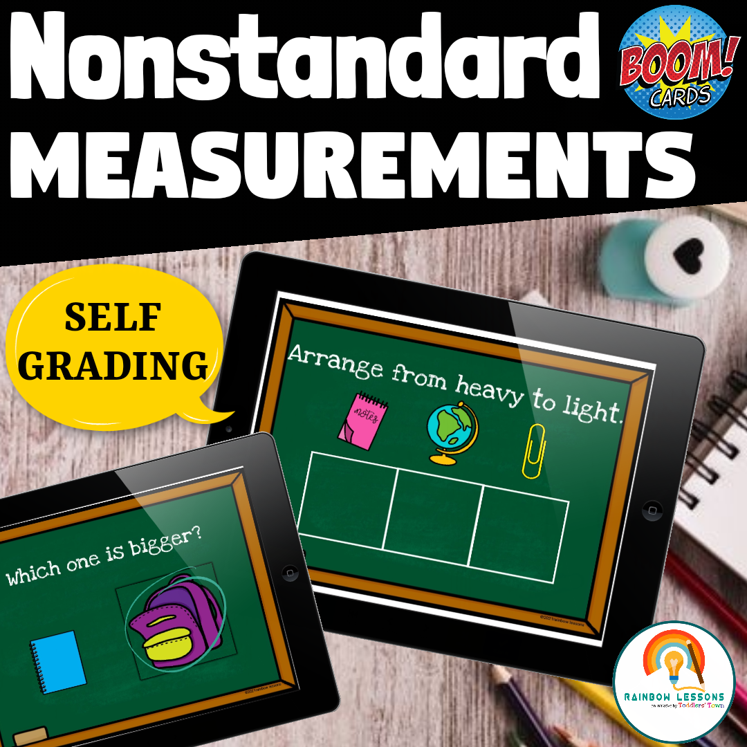 Nonstandard Measurements Activities Boom Cards