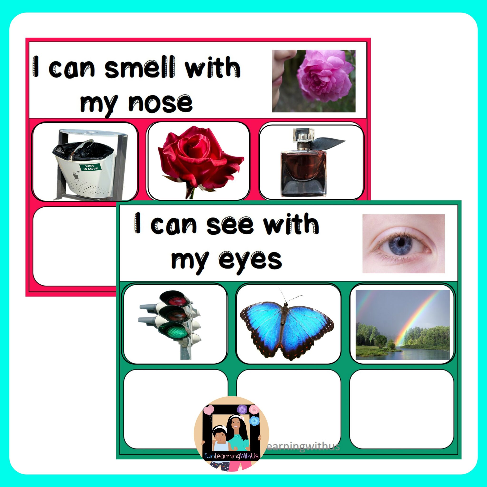 Five Senses Sorting Mats (Real Images) - Made By Teachers