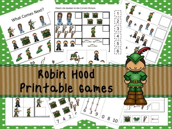 30 Printable Robin Hood Daycare Curriculum Games - Made By Teachers