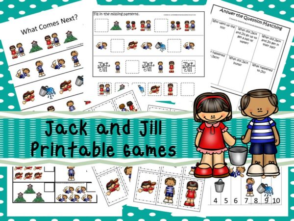 30 Printable Jack and Jill themed Educational Game - Made By Teachers