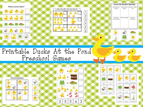 30 Printable Ducks Educational Learning Games. | Made By Teachers
