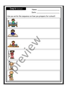 Getting ready for school routine Personal care | Made By Teachers