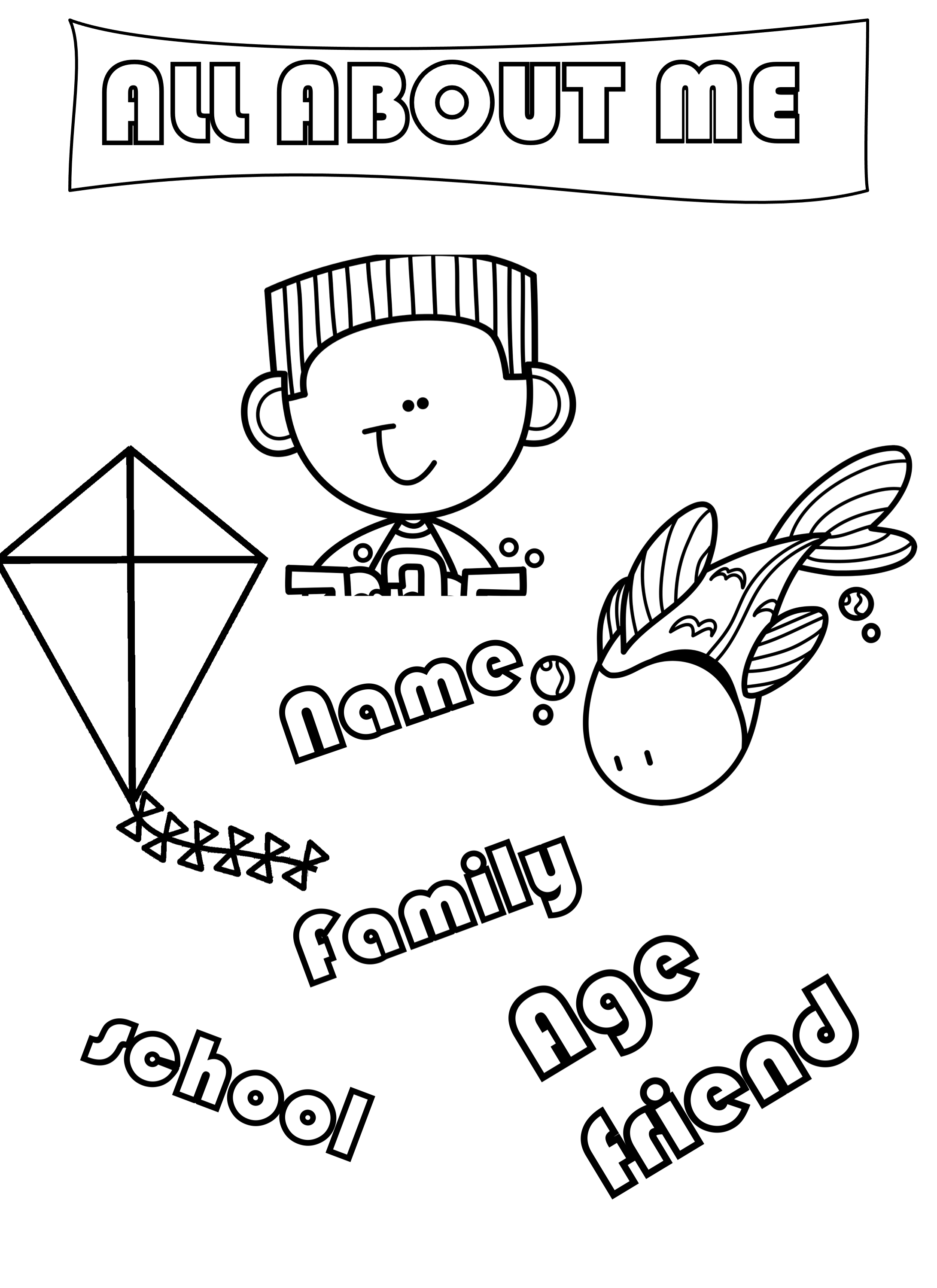 All About Me Worksheet
