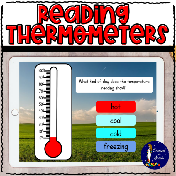 Reading Thermometers BOOM Cards Made By Teachers