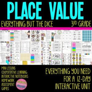 Place Value Math Unit for 3rd Grade